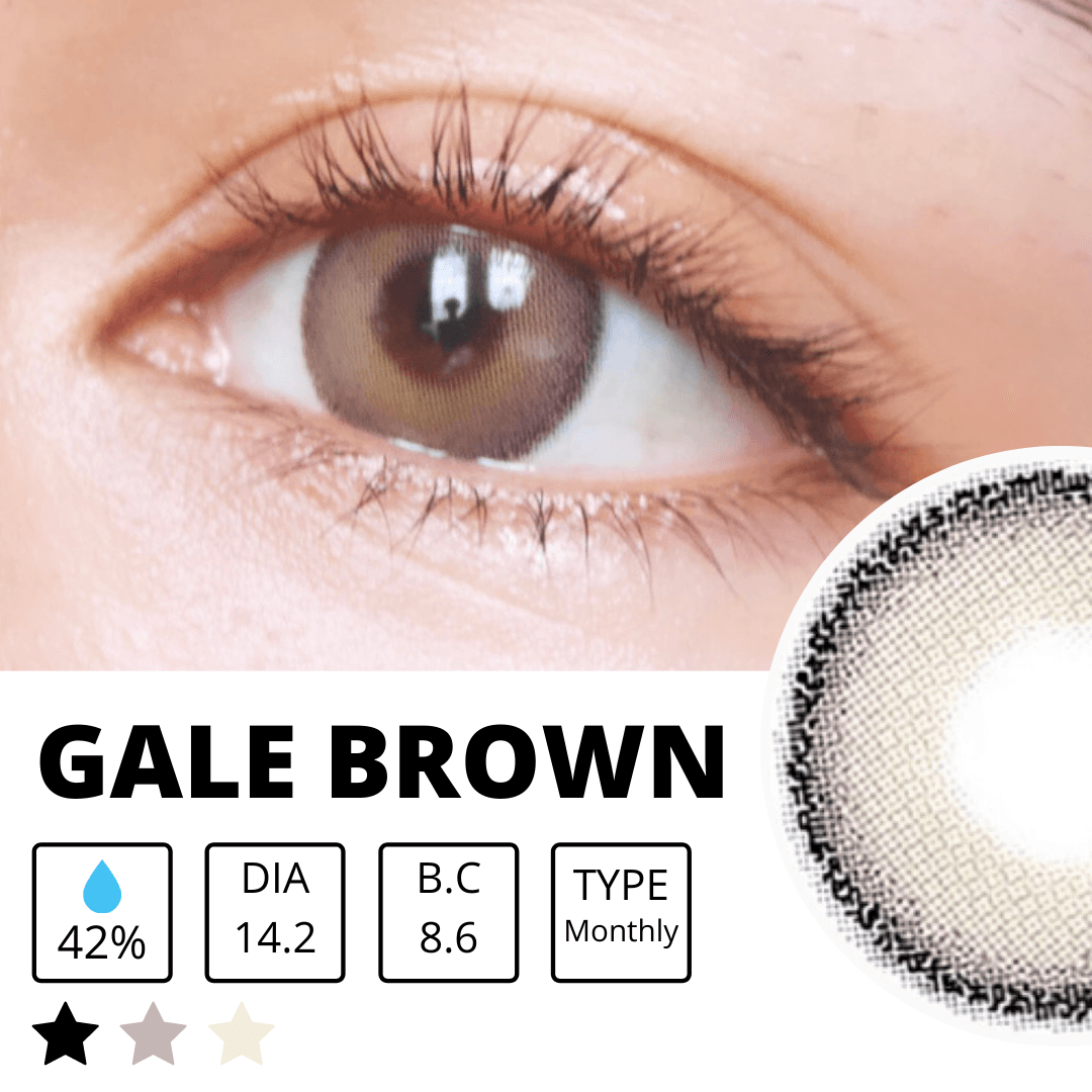 Glitzlens Gale Brown — Colored Contact Lens Silicone Hydrogel Monthly