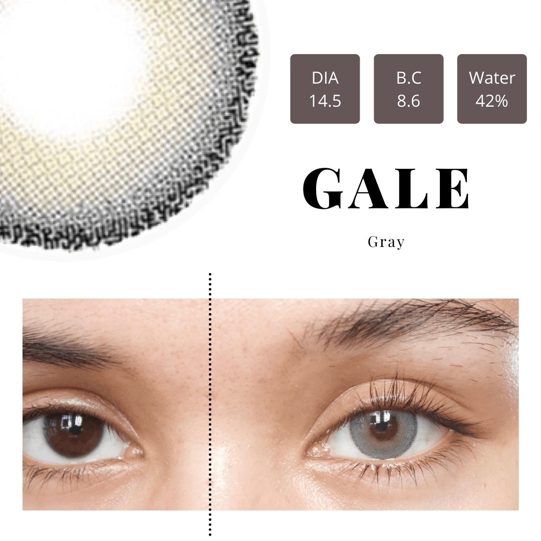 Glitzlens Gale Gray — Colored Contact Lens Silicone Hydrogel Monthly